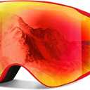 Ski Goggles OTG Snow Snowboard Goggles for Men Women Youth 100% UV Protection Anti Fog Sports Winter Skiing