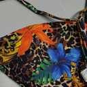 Women's Sexy Triangle Bikini Sets Cheeky Thong Swimsuit Adjustable Spaghetti Straps Bathing Suit