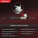 PHOBOOS Hydraulic Power Steering Rack and Pinion Assembly Compatible with Nissan Altima 2007-2013 (exclude hybrid), New Unit, Leak Resistance, Direct Fit, Ref. 26-3038