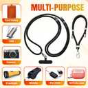 Cell Phone Lanyard 4 Pcs Set Adjustable Neck & Wrist Strap with Pads, Crossbody Phone Lanyard & Phone Strap