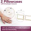 TEXAS LINEN CO. 100% Egyptian Cotton Pillow Cases King Size Set of 2 - Luxury 1200 Thread Count Sateen White Pillow Covers, Soft & Breathable 5 Star Hotel-Quality Pillowcases, Fits King Size Pillows