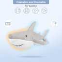 SuzziPals Heatable & Coolable Shark Plush, Microwavable Heating Pad Shark Stuffed Animal for Soothing & Relaxation, Lavender Infused Shark Toy Gift for Kids & Adults