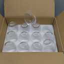 Stemless Glasses Set of 12, 15 Ounce Smooth Rim Standard Glass Tumbler for Red, Dishwasher Safe