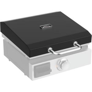 Upgraded Griddle Hinged Lid for 17" Blackstone 1971 1832 1814 1900 1650 1819 2142 1945 1939 1867 and More, Hard Cover Hood with Thermometer for Blackstone 17 Inch Griddle Accessories