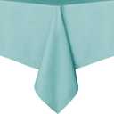 sancua Rectangle Tablecloth - 60 x 102 Inch - Stain and Wrinkle Resistant Washable Polyester Table Cloth, Decorative Fabric Table Cover for Dining Tables, Buffet Parties and Camping, Turquoise