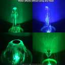 730GPH Submersible Pump Fountain with RGB Color Changing Ring Water Patterns Decoration Garden Pond Landscape 2800L/H, 110V/55W