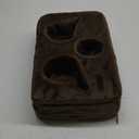 Couch Cup Holder Pillow, Couch Drinks Remotes Holder for Center of Couch, for Sofa, Bed, RV, Car (Brown)