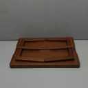 Bamboo Bed Table Tray with Support Bar and Foldable Legs, Breakfast Food Trays Table for Bed Sofa Eating and Laptops, TV Lap Tray Table on Couch (Applied for Invention Patent) (16.9x11.8x8 in, Vintage Brown)