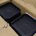 Bed Risers 2 inch, 3 inch, 4 inch, 6 inch or 8 inch Heavy Duty Furniture Risers, Up to 6000 Lbs L Shaped Design Bed Lifts Blocks for Couch Desk Sofa Table (Black, 8 Inch 8 Pack)