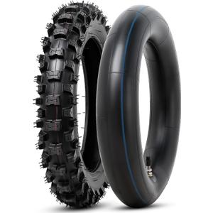 2.50-10 4PR TT 33J Off Road Mini Dirt Bike Front/Rear Tire and Inner Tube Compatible with 2.5-10 Off Road Dirt Bike Pit Bike/Motorcycle Tire (P-279)
