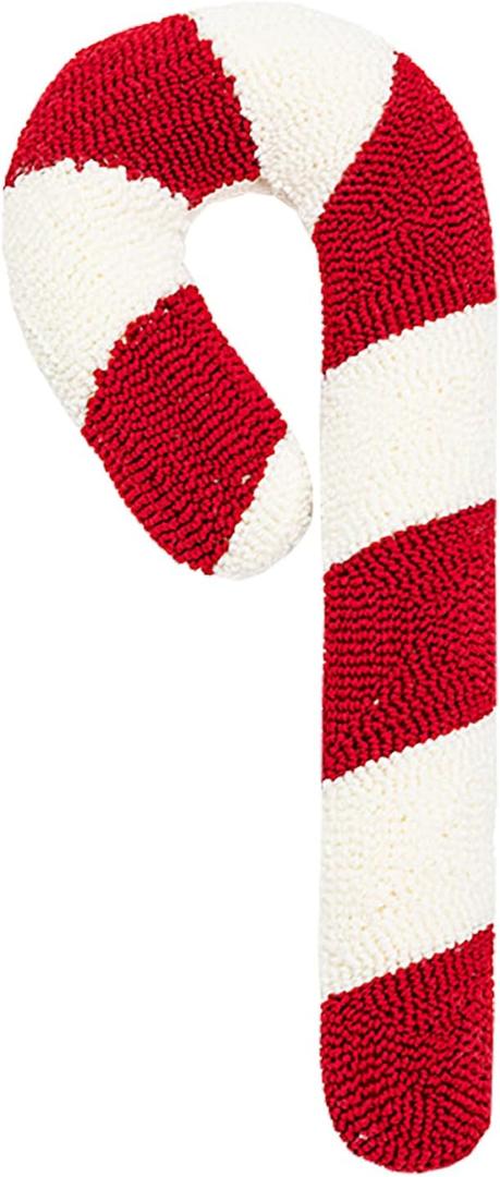 S-SNAIL-OO Christmas Decorative Cute Plush Pillows - 1022" Red and White Candy Cane Shaped Pillow, Christmas Candy Cane Pillow, Soft&Skin-Friendly (E, 1022")
