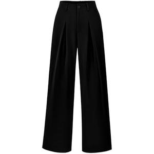 BTFBM Women High Waist Palazzo Pants Fall 2025 Casual Wide Leg Trousers Loose Work Office Business Suit Pant Pockets Large