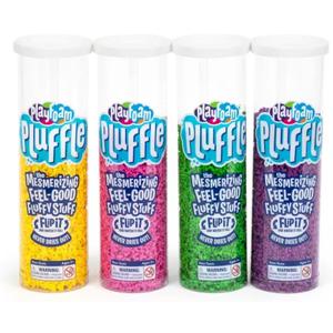 Educational Insights Pluffle 4-Pack - Sensory Bin Foam Set, No Mess Alternative to Sand Toys & Slime for Toddlers, Fun Sensory Table Filler for Home or Classroom, Gift for Kids Ages 3+