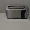 Mueller UltraToast Full Stainless Steel Toaster 4 Slice, Long Extra-Wide Slots for Bagels and Waffles, 6 Browning Levels, LED Display, Cancel/Defrost/Reheat Functions & Removable Tray, Kitchen Gadgets