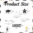 2 x Graduation Confetti 2026 - Black Silver and Gold Congrats Grad Confetti Class of 2026 Party Table Centerpiece for Graduation Decorations 2026 (50g/1.7oz)