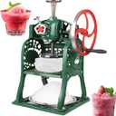 Shaved Ice and Snow Cone Machine Manual, Ice Crusher Machine for Home and Commercial Use, Portable block shaving Attachment with Stainless Trays, 21.65x14.57x10.63 inches
