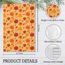Giosve Fall Pumpkin Kitchen Towels, Farmhouse Rustic Autumn Pumpkin Maple Leaf Decorative Hand Towels for Bathroom, Fall Dish Tea Towel for Kitchen Decor, Autumn Bathroom Decor, 16x24 Inch