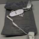 Calming Heat Massaging Vibrations Weighted Heating Pad by Sharper Image | Temperature Settings, Auto Shut-Off Feature, Gift for Holidays, Women & Men | 3 Heat, 6 Massage, 12 x 24, 4 lbs