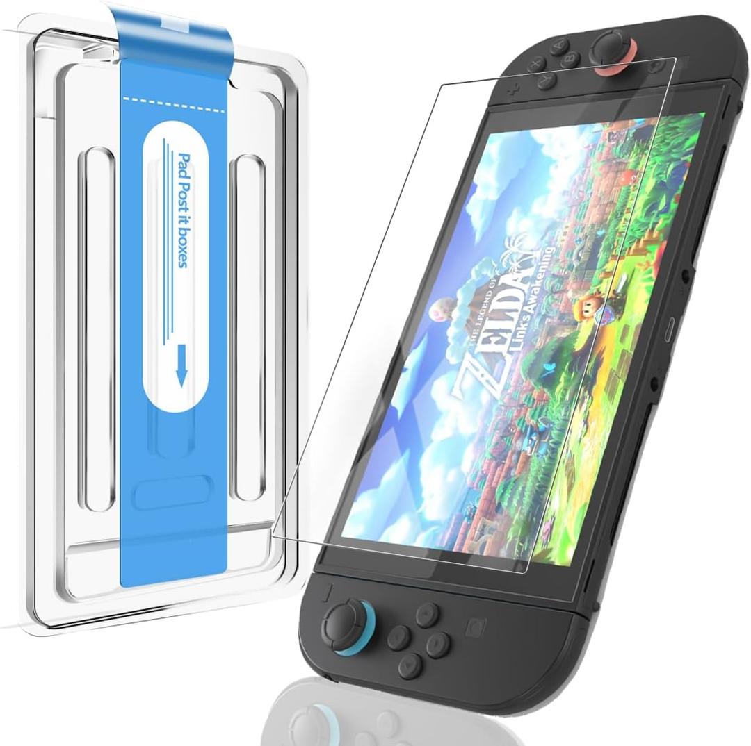 1 Pack Compatible with Nintendo Switch 2 screen protector Tempered Glass,9H Hardness, Anti-Scratch, HD Clear Film, easy to install,Case Friendly,Screen Protector for Nintendo Switch 2