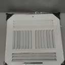 HVAC Premium 8"w X 8"h 4-Way AIR Supply Grille - Vent Cover & Diffuser - Flat Stamped Face - White [Outer Dimensions: 9.75"w X 9.75"h]
