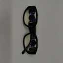 FEISEDY Trendy Blue Light Reading Glasses for Women and Men, Vintage 90s Anti-Glare Readers B0317 Black,2.5x