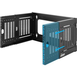 Tecmojo 6U Wall Mount Network Rack, 19" Open Frame Patch Panel Bracket with Adjustable Depth 9.7-15.9 in, Fits Shallow IT Equipments, 110 lbs Capacity, EIA-310 Compliant