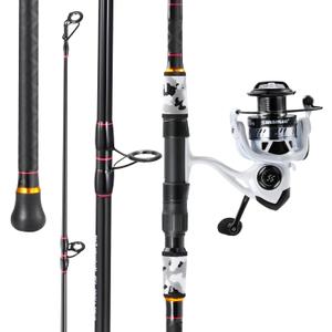 Sougayilang Surf Fishing Rod and Reel Combo, 4 Piece MH/H Saltwater Fishing Combo with 5000 Size Spinning Reel(12'/15')