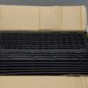 12Pcs Under Couch Blockers for Pets, Adjustable Plastic Under Bed Blockers, Furniture Barriers for Toys Dogs Cats (Black)