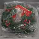 3 Pack 14 Inch Christmas Wreath Decorations with Lights Battery Operated 50 LED Artificial Christmas Wreath for Front Door with Red Bow Pine Cones Berry for Outdoor Indoor Window Wall Decor