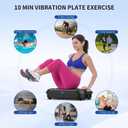 Vibration Plate Exercise Machine - CrazyFeb Vibration Plate for Lymphatic Drainage, Whole Body Vibrating Plate Exercise Machine - Waver Vibration Plate High-Intensity Fitness Equipment for Weight Loss