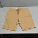Men's Suit 2 Pieces Vest Short Pants Set Chic Beach Wedding Outfit Homecoming Party Linen Lightweight Casual Summer Fit Khaki S