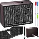 Money Saving Box, Piggy Bank Savings Challenge Box with 8 Goals for Adults & Kids, Wooden Money Savings Box Money Bank for Coin & Cash Vault, Money Saver, Alcancias De Dinero, Caja De Ahorro