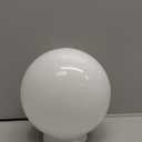 6-Inch White Glass Globe - 3-1/4-Inch Fitter Opening