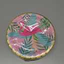 Sparkle and Bash Hot Pink Flamingo Paper Plates for Tropical Luau Party (9 In, 48 Pack)