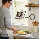 Lamicall Gooseneck Tablet Holder for Bed - [Unique Tapered Flexible Arm][Fully Adjustable] iPad Kindle Holder Stand for Reading in Bed, Tablet Mount for 4.7-13" iPad, Kindle, iPhone, Mothers Day