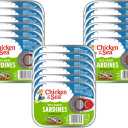 Chicken of the Sea Sardines in Olive Oil, 3.75 oz. Cans (Pack of 18), Wild Caught Canned Sardines, Packaging May Vary, Best By: 06/10/2030