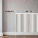 Upick Wainscoting Panels Beadboard, Paintable PS Wall Paneling for Accent Wall 59" x 40", White