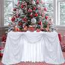 B-COOL Silver Sequin Tablecloth Fabric Parties: Laser Glitter Birthday Table Cloth Sparkly Iridescent Shimmer Rectangle 90x156 Inches Cloths Decorations for Party Supplies Event Wedding Decor