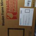 Bathroom Mirror for Wall with Wooden Frame,36"x24"Solid Wood Vanity Mirror for Farmhouse, Bathroom, Bedroom Decor, Vertical or Horizontal Hanging(White)