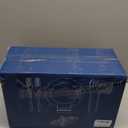 WDF 350PCS White and Gold Plastic Plates - Gold Plates Disposable 50Guest Plastic Dinnerware Ideal for Party/Wedding/Birthday/Ramadan/Easter