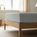 Mellanni King Fitted Sheet - Iconic Collection Bedding Sheets with up to 16 inch Deep Pocket - Soft & Cooling - Fade & Stain Resistant - 1 PC (King, Spa Mint)