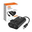 Outdoor Smart Dimmer Plug WiFi Light Outlet Compatible with Alexa and Google Home, Max 15 Amp, IP65 Waterproof for Dimmable Lights (WF96D)