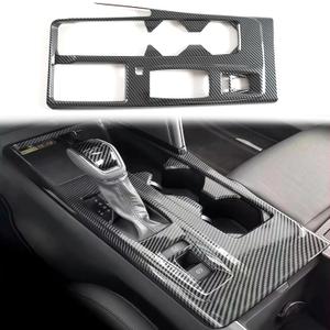 Center Console Gear Shift Panel Frame Cover Trim for Toyota Camry 2025 9th Gen Interior Accessories Carbon Fiber Print (for Toyota Camry 2025)