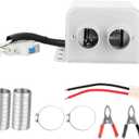 Car Electric Heater,800W 2 Hole Car Electric Heater Winter Heating Warmer Window Defroster Demister Windshield Defogger(12V)