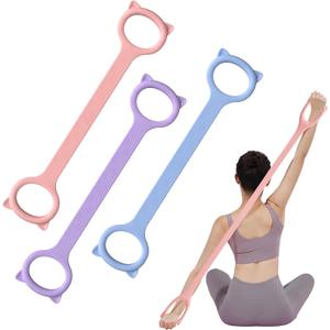 Figure 8 Resistance Bands, 8-Shaped Exercise Band for Women Arms Shoulder Back Legs Stretching Pilates Yoga