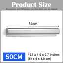 2 Pieces Ticket Holder Receipt Holder for Restaurant Refrigerator, No Drill Restaurant Ticket Order Holders for Walls Home Kitchen Office Cafes Pubs Bars(Sliiver, 19.7", 2pcs)