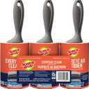 Scotch-Brite Everyday Clean Lint Roller, 3 Pack, Lint Remover for Pet Hair, Dark Clothes, Furniture, and Dusty Surfaces, Picks Up Fur & Fluff in Your Home, Car & Office, 300 Adhesive Sheets Total