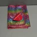 ShinyBeauty Rainbow Table Runners - Pack of 2 Sequined 12inx108in Multicolor Dining & Coffee Table Runner - 108 Inches Long Fall Style