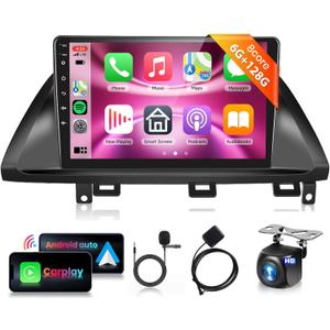 8Core 6G+128G Car Stereo Radio for Honda Odyssey 2005-2010 with Wireless Carplay Android Auto DSP/46 EQ,10.1inch 1280x720P IPS Touchscreen Bluetooth 5.0 RDS/FM Radio GPS WiFi SWC AHD Backup Camera