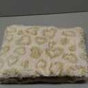 Beige Heart Blanket Throw for Bed - Fleece Blanket for Women, Small Blanket 50x60 Inches (Ivory)